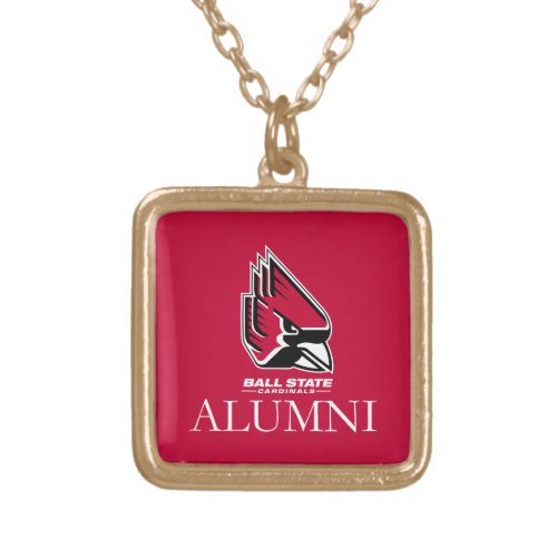 Ball State University Alumni Gold Plated Necklace