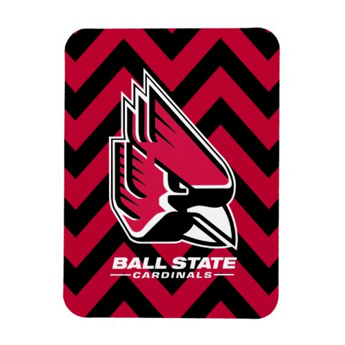 Ball State University Chevron Pattern Magnet