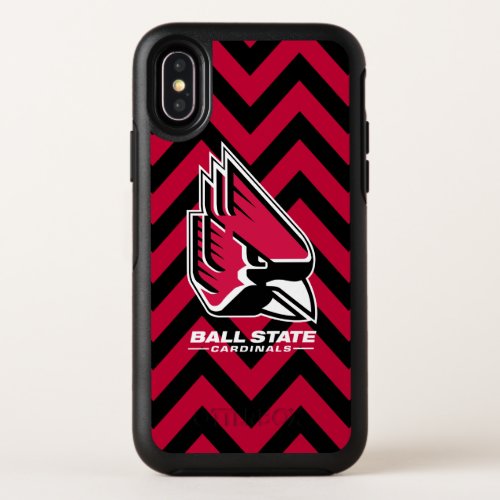 Ball State University Chevron Pattern OtterBox Symmetry iPhone X Case