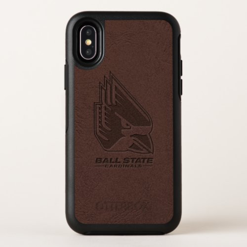 Ball State University Leather OtterBox Symmetry iPhone X Case