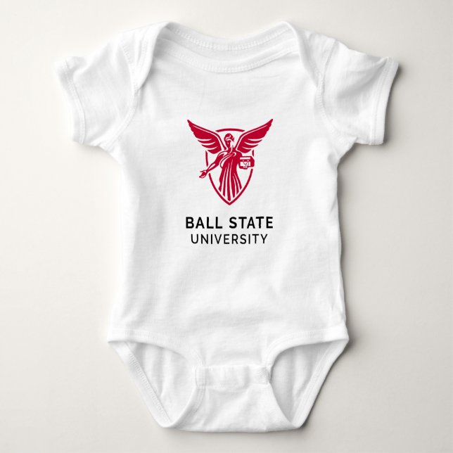 Ball State University Logo Baby Bodysuit (Front)