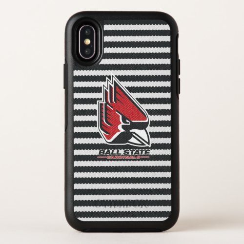 Ball State University Logo Denim OtterBox Symmetry iPhone X Case