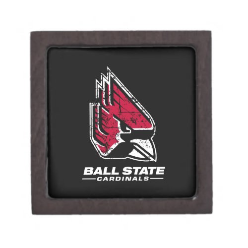 Ball State University Logo Distressed Gift Box