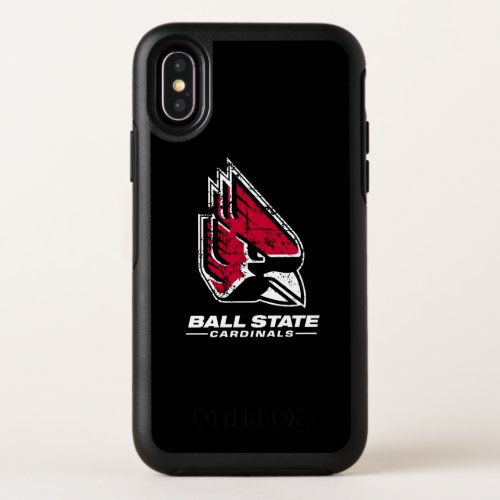 Ball State University Logo Distressed OtterBox Symmetry iPhone X Case