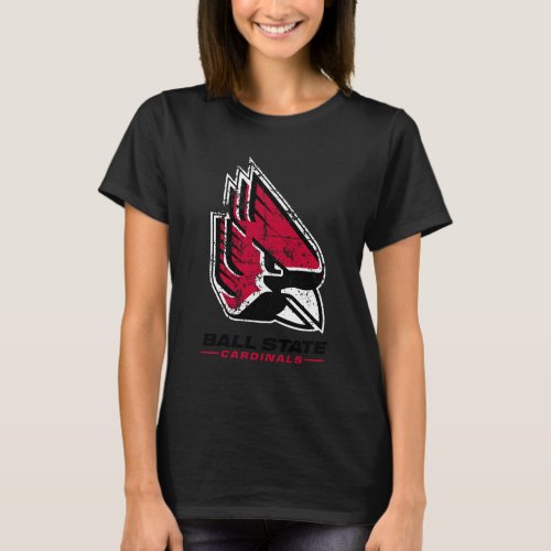 Ball State University Logo Distressed T_Shirt