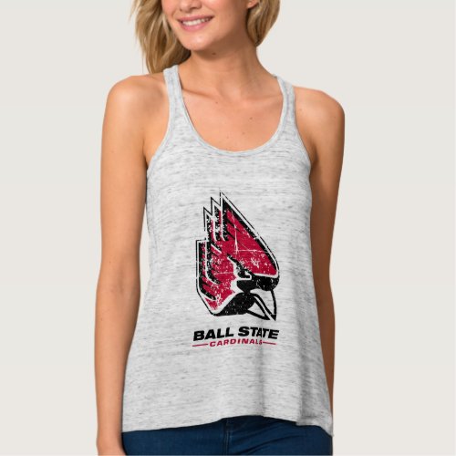 Ball State University Logo Distressed Tank Top