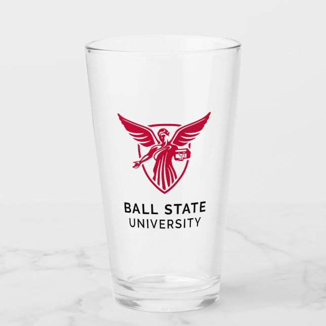 Ball State University Logo Glass (Front)