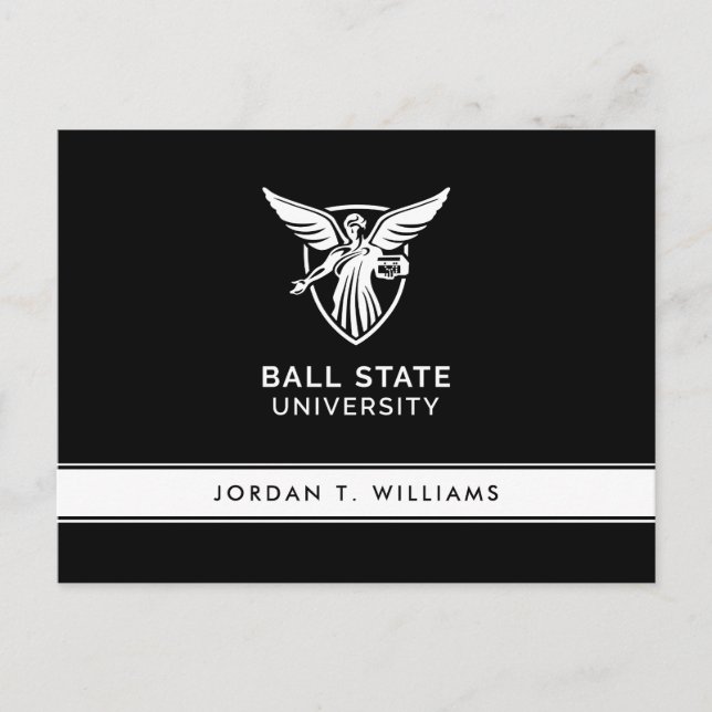 Ball State University Logo Postcard (Front)