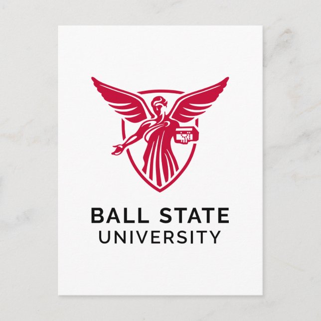 Ball State University Logo Postcard (Front)