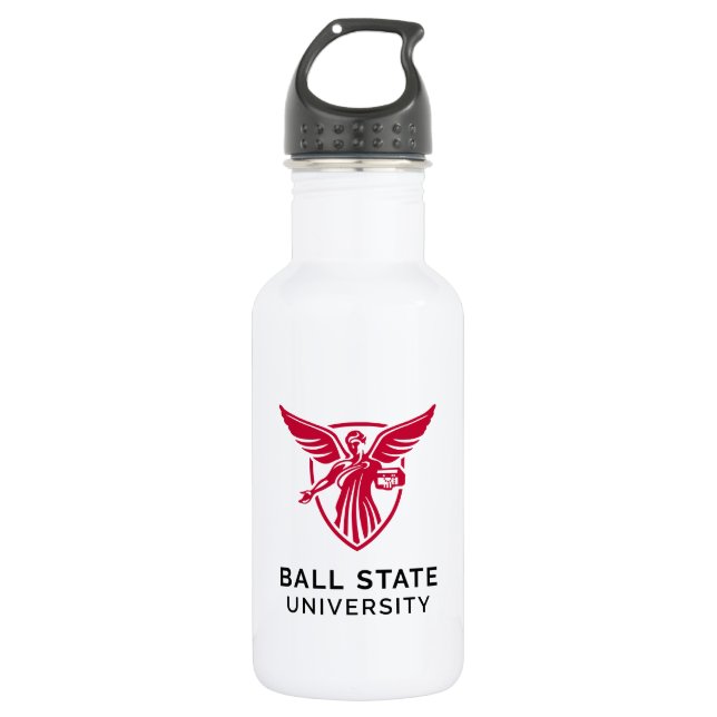 Ball State University Logo Stainless Steel Water Bottle (Front)