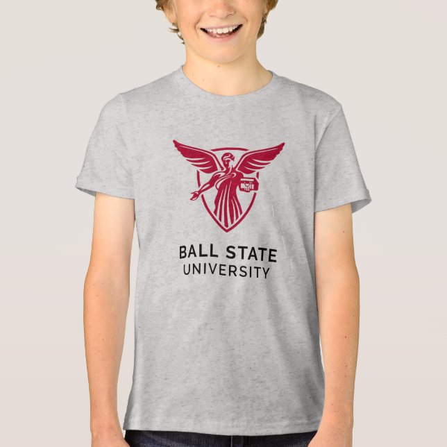 Ball State University Logo Tri-Blend Shirt (Front)