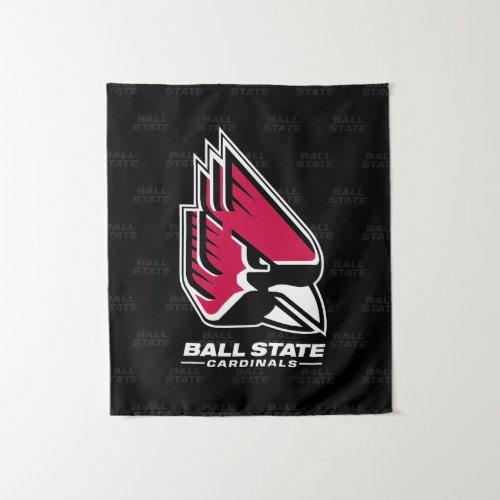 Ball State University Logo Watermark Tapestry