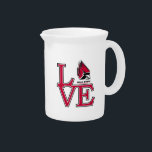 Ball State University Love Beverage Pitcher<br><div class="desc">Check out these new Ball State University designs! Show off your Cardinal pride with these new University of Ball State products. These make perfect gifts for the Ball State student, alumni, family, friend or fan in your life. All of these Zazzle products are customizable with your name, class year, or...</div>