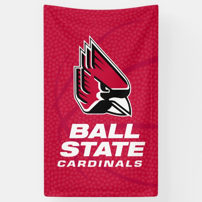Ball State University State Basketball Banner (Vertical)