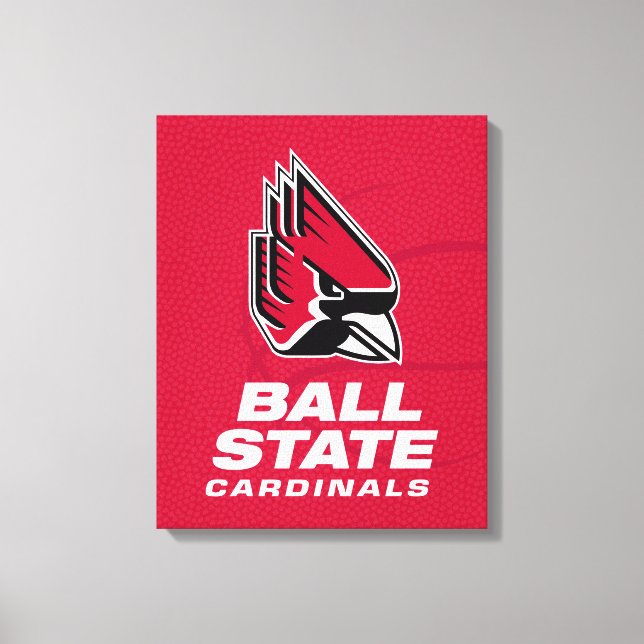 Ball State University State Basketball Canvas Print (Front)