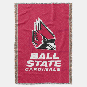 Ball State University State Basketball Throw Blanket
