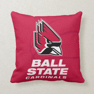 Ball State University State Basketball Throw Pillow