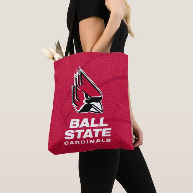 Ball State University State Basketball Tote Bag (Close Up)