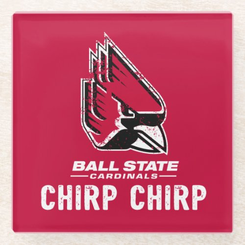 Ball State University Vintage Glass Coaster