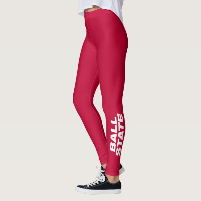 Ball State Wordmark Leggings (Left)