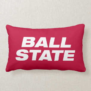 Ball State Wordmark Lumbar Pillow