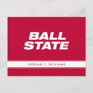 Ball State Wordmark Postcard