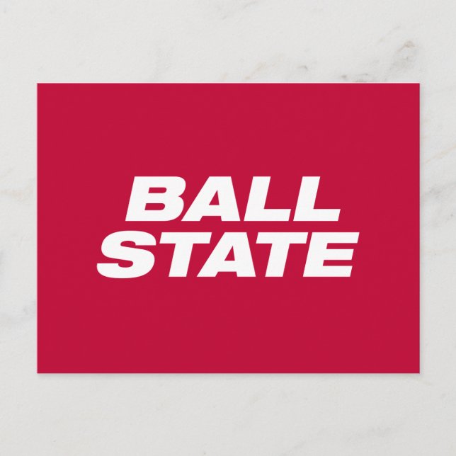 Ball State Wordmark Postcard (Front)