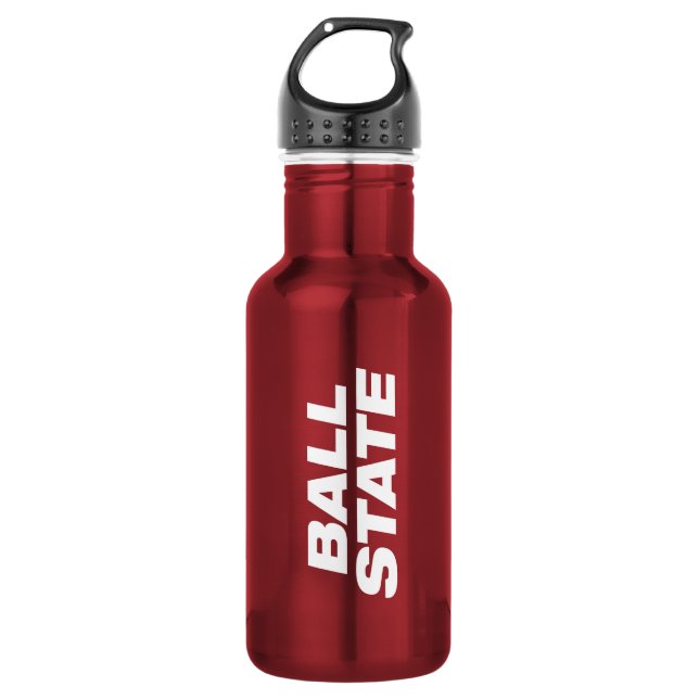 Ball State Wordmark Stainless Steel Water Bottle (Front)