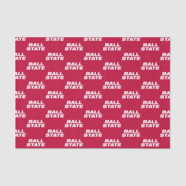 Ball State Wordmark Tissue Paper (Front)