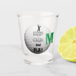 Ball Themed Personalized Golf Shot glass
