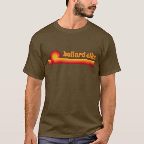Ballard Elks Retro Rainbow T_Shirt