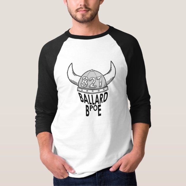 Ballard Elks Viking Helmet T-Shirt (Front)