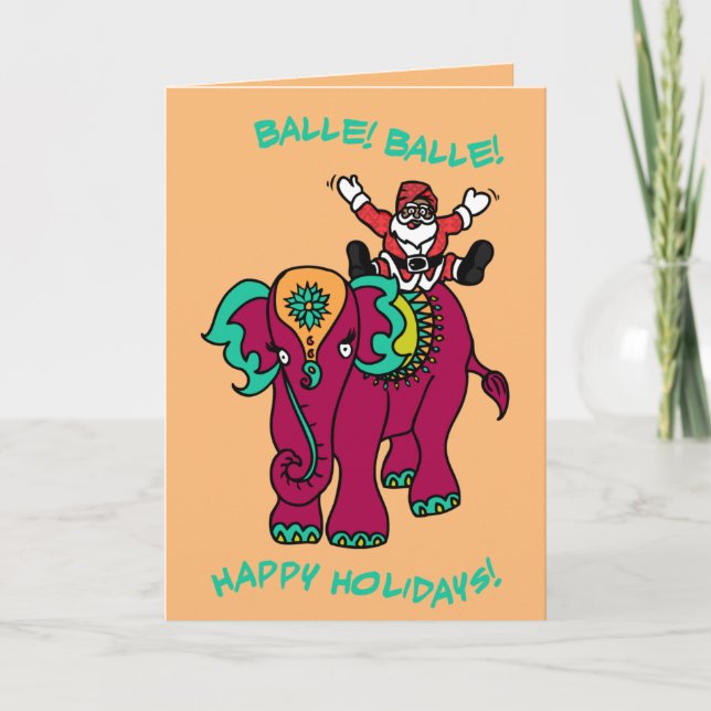 Balle! Balle! Holiday Card (Front)