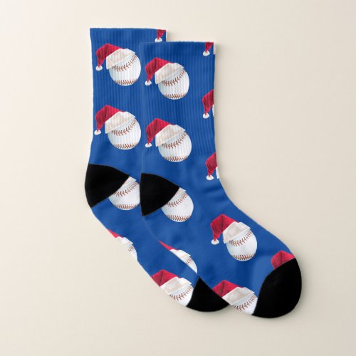Baller Baseball Christmas Sports Mens Womens Socks