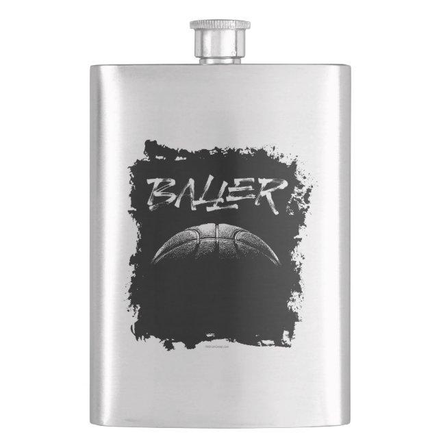 Baller (basketball) flask (Front)