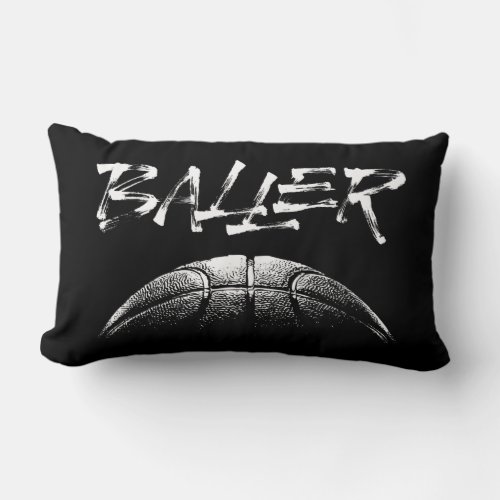 Baller basketball lumbar pillow