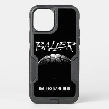 Baller (basketball) Otterbox Commuter Iphone 12 Case by eBrushDesign at Zazzle