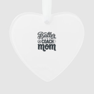 Baller Coach Mom Vintage Soccer Shirt Design_1 Ornament