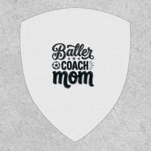 Baller Coach Mom Vintage Soccer Shirt Design_1 Patch