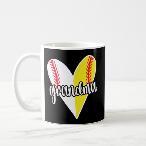 Baller Grandma Proud Softball Baseball Player Gran Coffee Mug