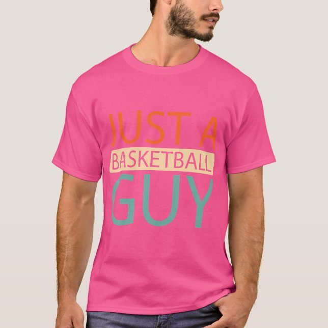 Baller Hoops - Player Hooping Bball Just A Basketb T-Shirt (Front)