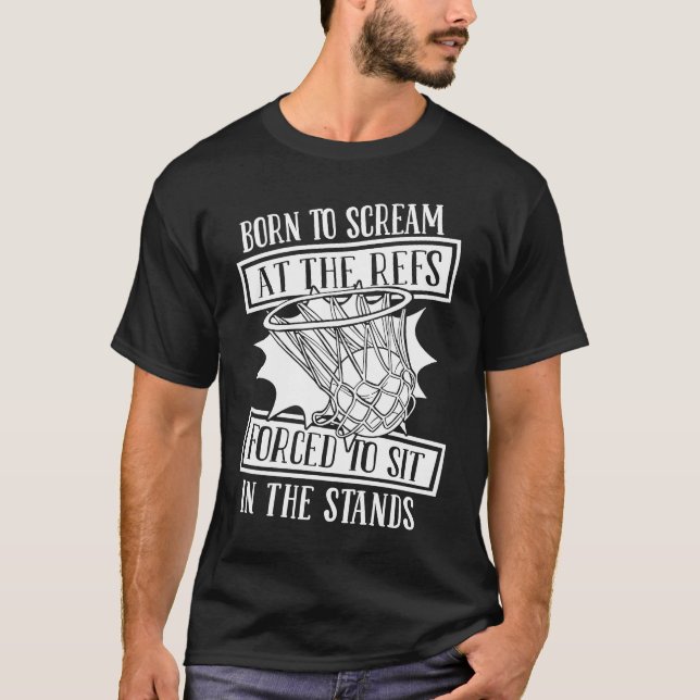 Baller Mother Hoops Player Streetball Bball  Baske T-Shirt (Front)