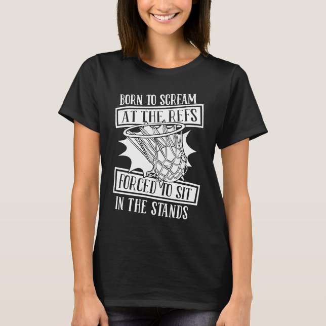 Baller Mother Hoops Player Streetball Bball  Baske T-Shirt (Front)