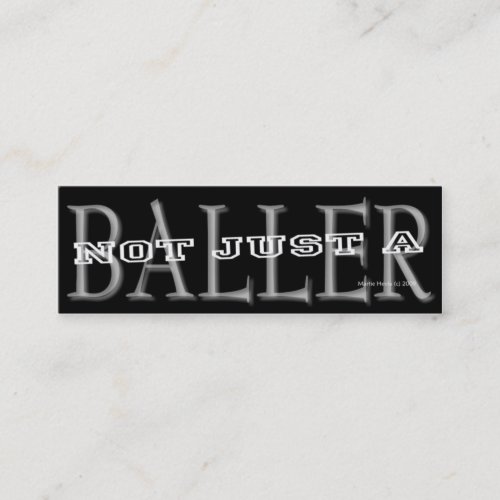 Baller - Social Media Personal Card Business Card Templates