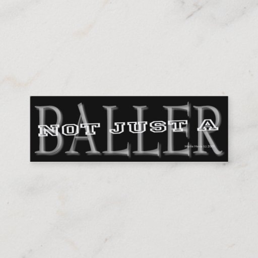 Customizable Baller - Social Media Personal Card Business Card Templates