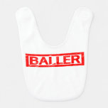 Baller Stamp Baby Bib