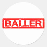 Baller Stamp Classic Round Sticker
