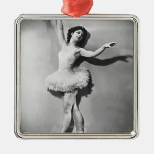 Ballerina 2 metal ornament