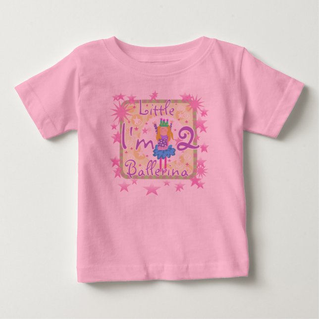 Ballerina 2nd Birthday Baby T-Shirt (Front)