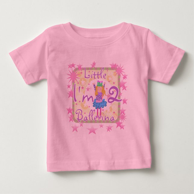 Ballerina 2nd Birthday Tshirts and Gifts (Front)
